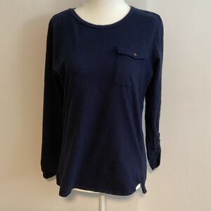 Women’s Basic Editions Dark Blue Long Sleeve Tee